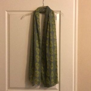 Women’s Grey & yelliw Skull scarf